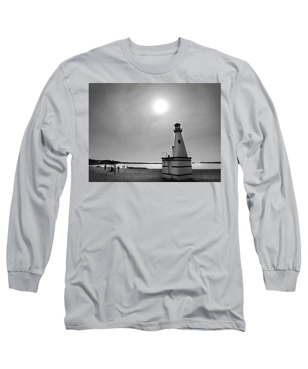 Beach Long Sleeve T-Shirt featuring the photograph Miniature Lighthouse by John Hansen