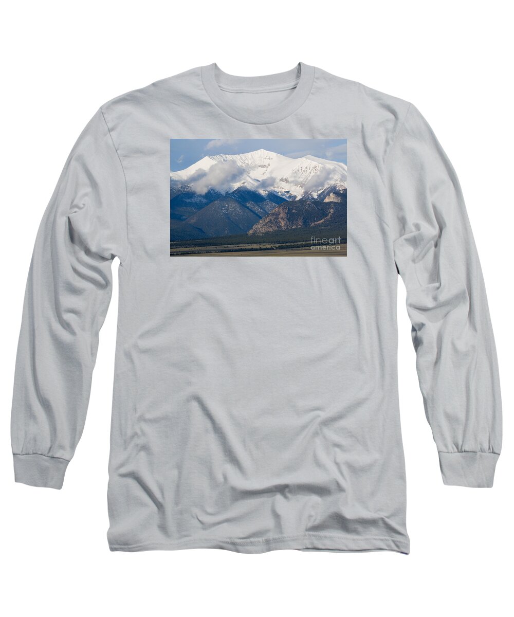 Mount Princeton Long Sleeve T-Shirt featuring the photograph Mount Princeton in the Collegiate Peaks Wilderness by Steven Krull