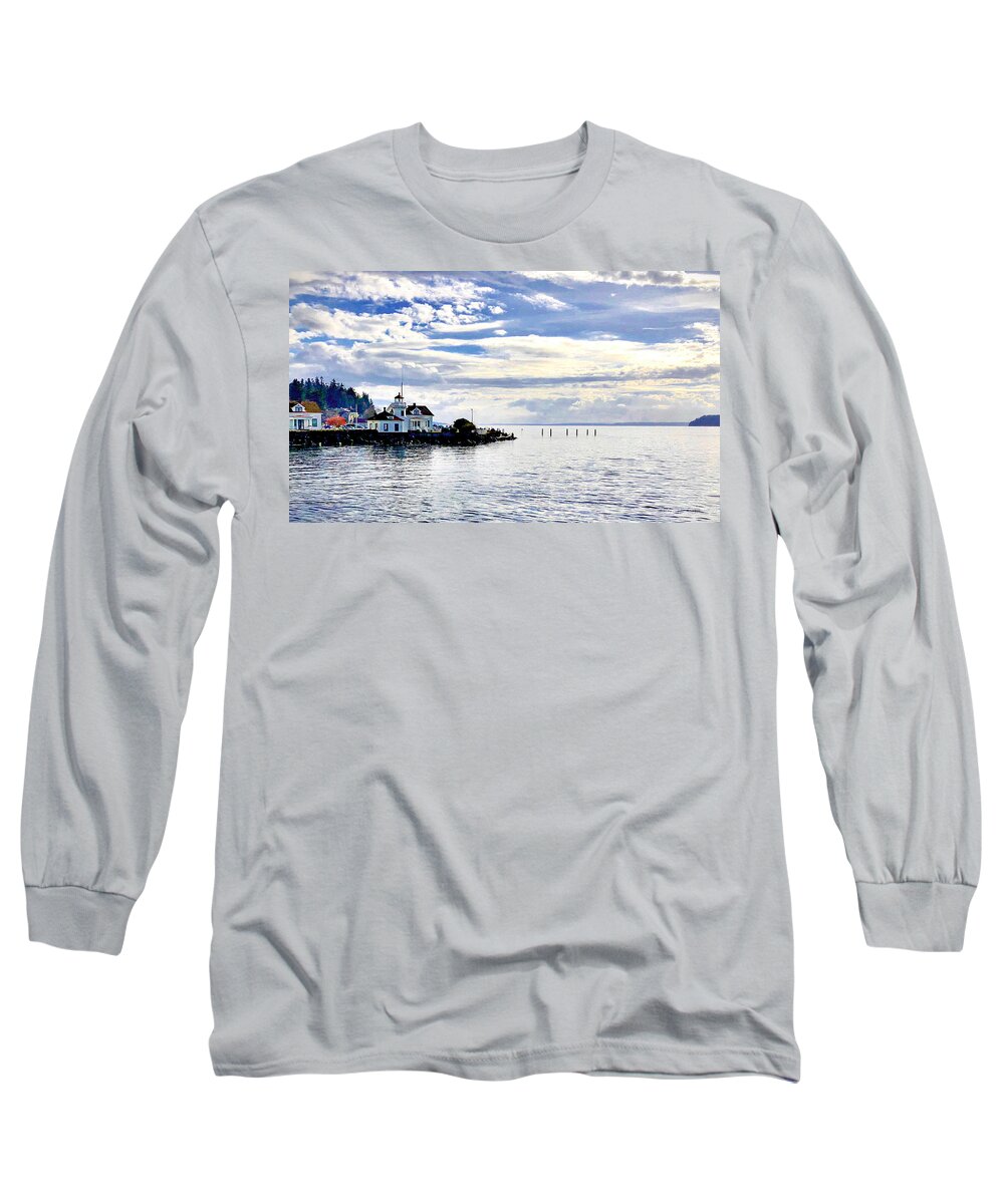 Mukilteo Long Sleeve T-Shirt featuring the photograph Mukilteo Lighthouse by Steph Gabler