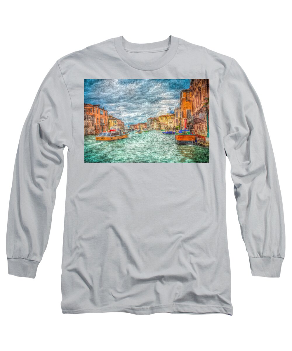 my Italy Long Sleeve T-Shirt featuring the painting My Italy by Mark Taylor