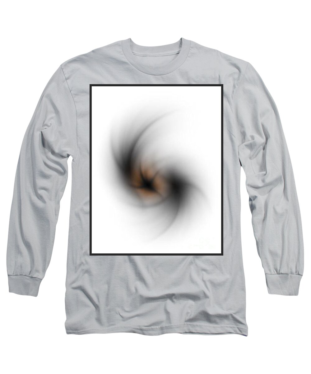Abstract Long Sleeve T-Shirt featuring the digital art No Light by John Krakora