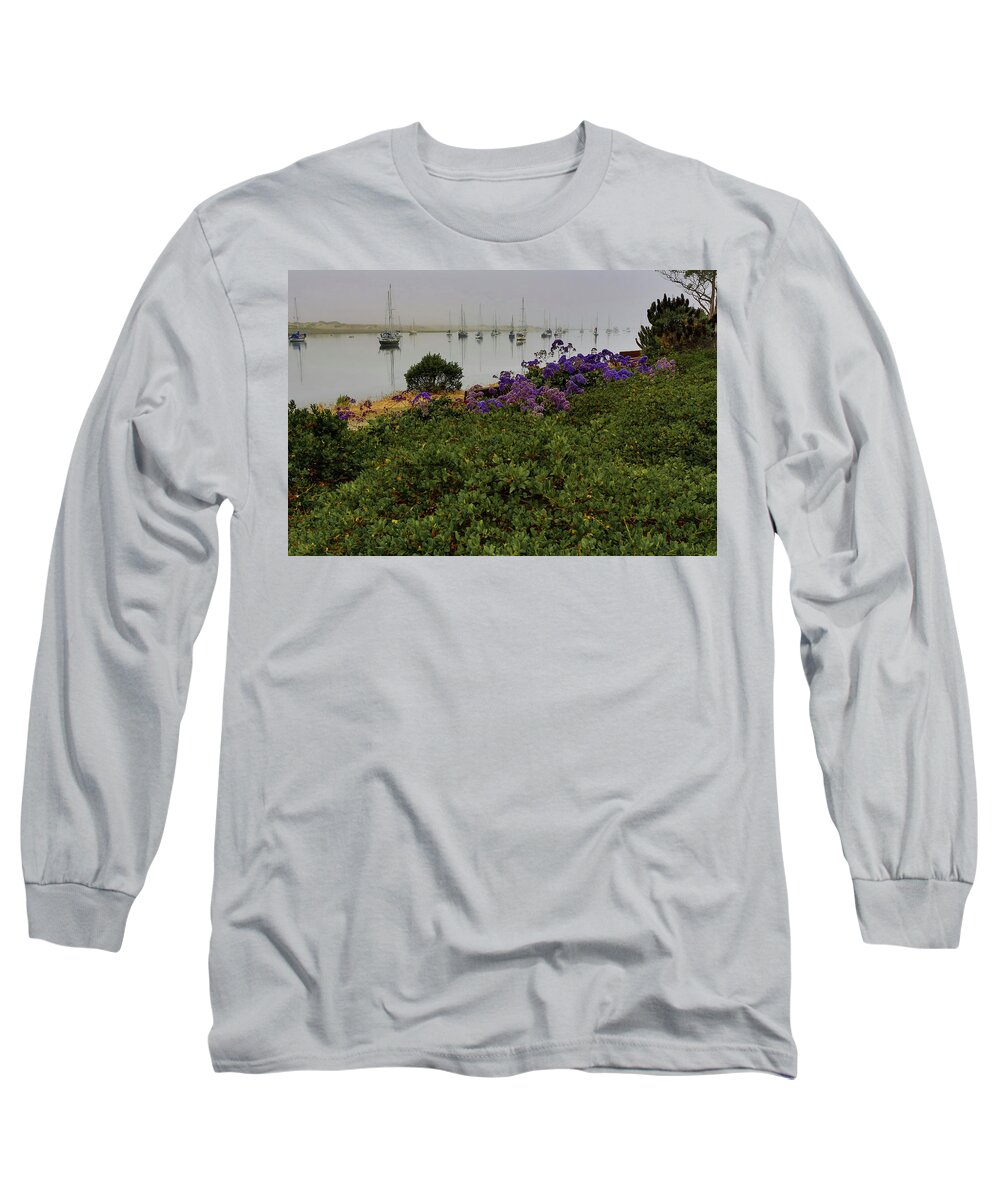 Morro Bay Long Sleeve T-Shirt featuring the photograph No Wind for Sailing by Dillon Kalkhurst