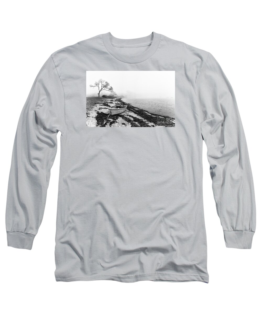 Boat Long Sleeve T-Shirt featuring the photograph Old rowing boat by Jane Rix