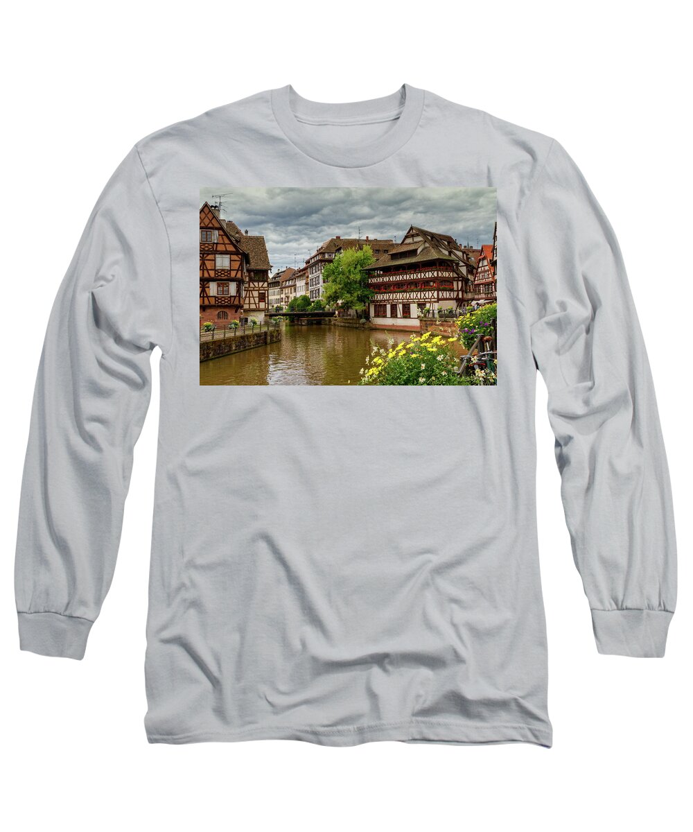France Long Sleeve T-Shirt featuring the photograph Petite France, Strasbourg by Elenarts - Elena Duvernay photo