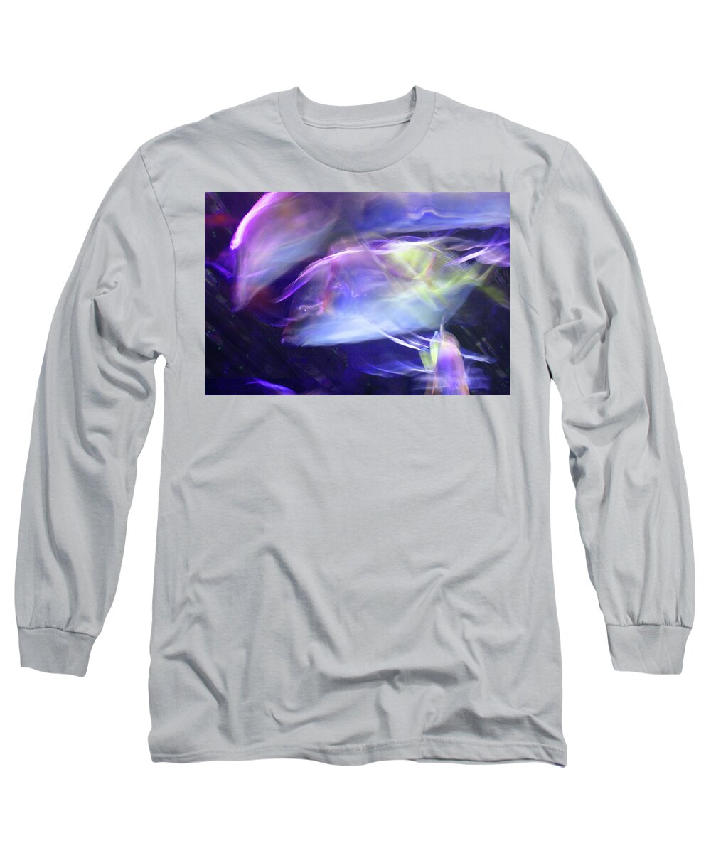 Abstract Long Sleeve T-Shirt featuring the photograph Pisces by Steve Karol