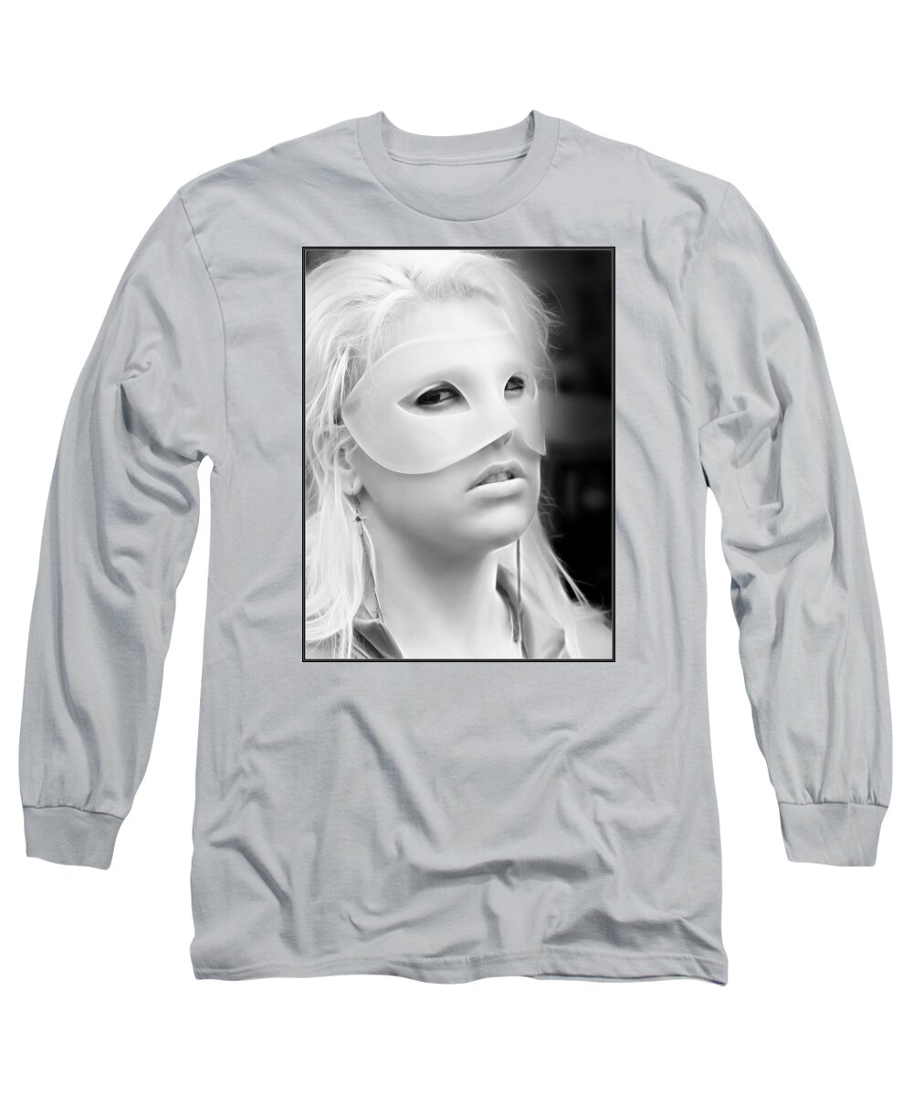 Fantasy Long Sleeve T-Shirt featuring the photograph Portrait Of A Masked Heroine by Jon Volden