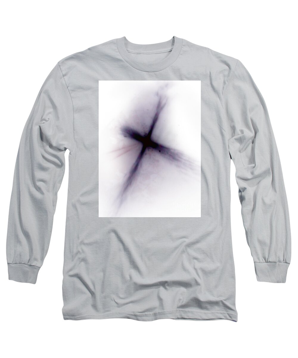 Inverted Sun Cross Form Long Sleeve T-Shirt featuring the photograph Reminded ll by Robin Coaker