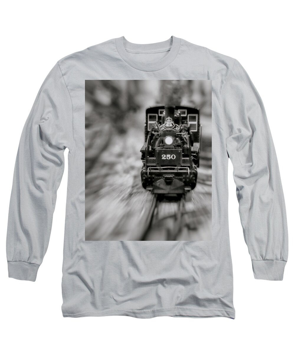 Trains Long Sleeve T-Shirt featuring the photograph Riding The Railways by Elaine Malott