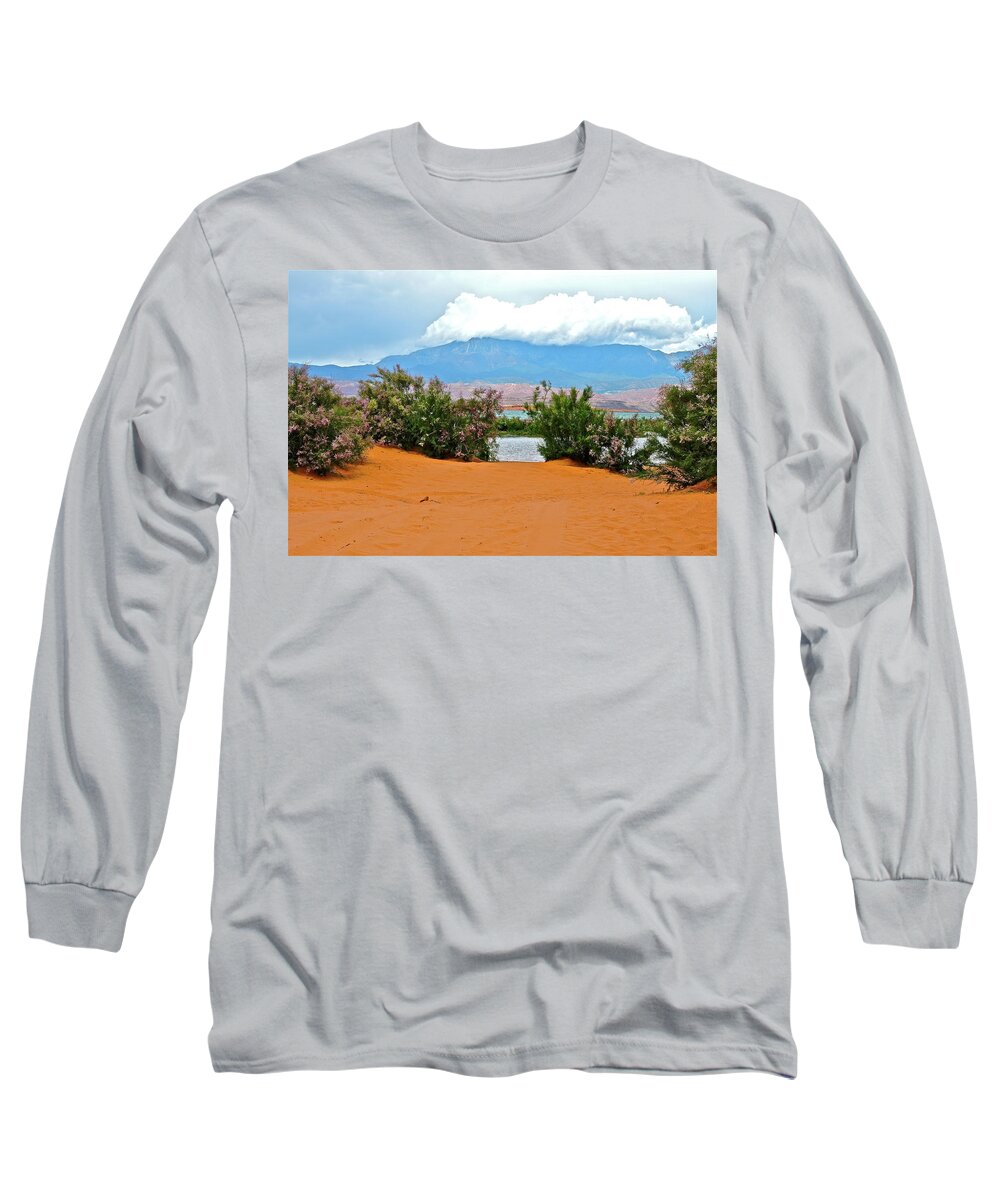 Mts Long Sleeve T-Shirt featuring the photograph Sand Hallow Reservoir by Patricia Haynes