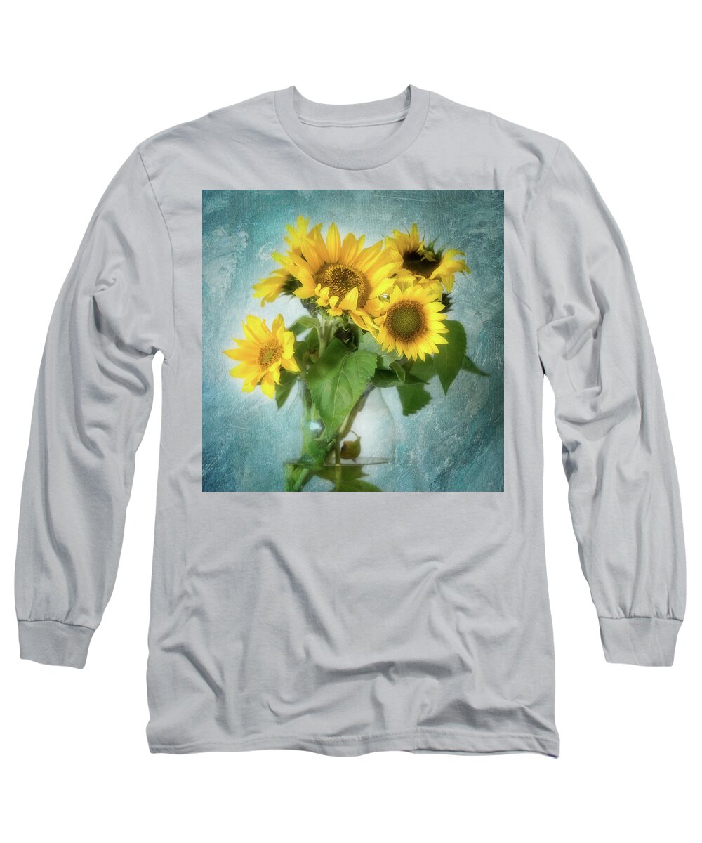 Sunflowers Long Sleeve T-Shirt featuring the photograph Sun Inside by Philippe Sainte-Laudy