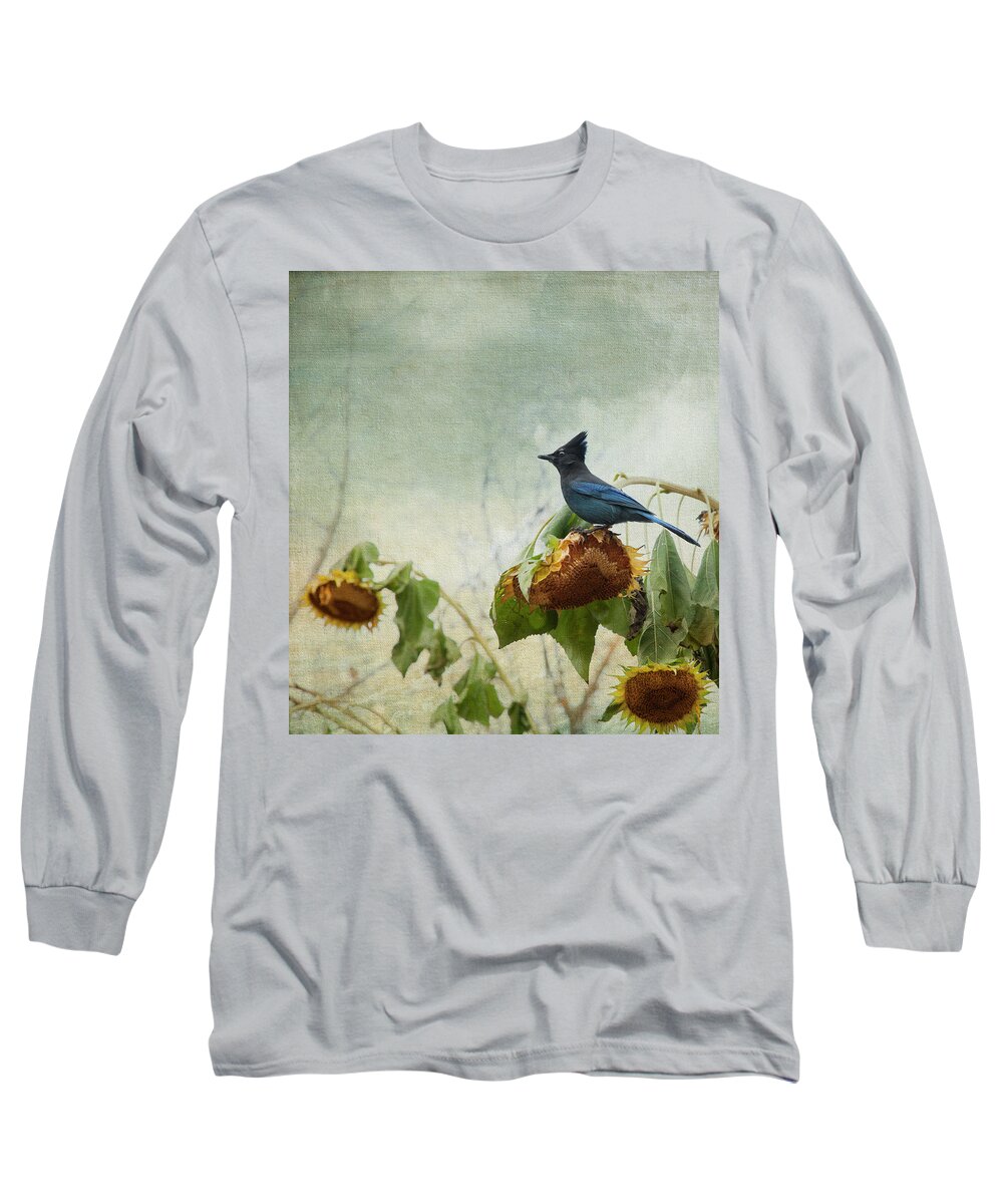 Bird Long Sleeve T-Shirt featuring the photograph The Gleaner by Theresa Tahara