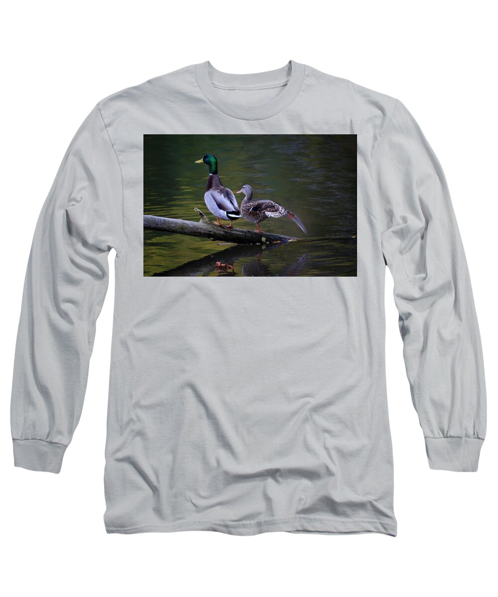 Gary Hall Long Sleeve T-Shirt featuring the photograph The Seventh Inning Stretch by Gary Hall