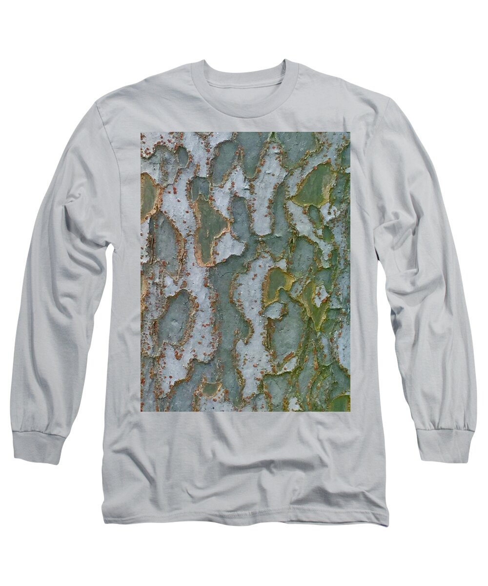 Nature Long Sleeve T-Shirt featuring the photograph The Texture is in the Trees3 by Etta Harris