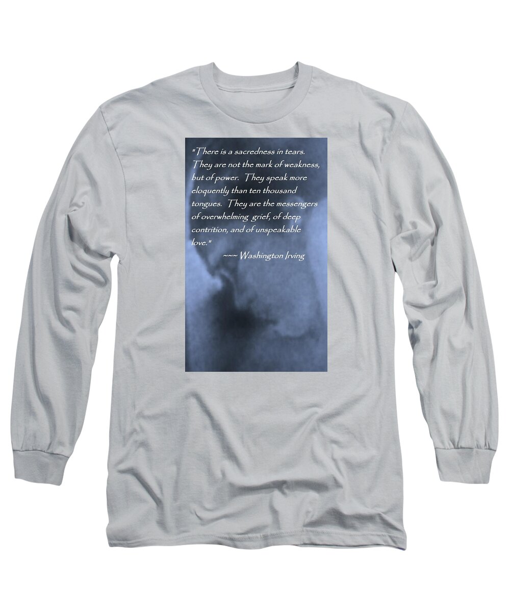 Face Long Sleeve T-Shirt featuring the painting There Is A Sacredness by Denise F Fulmer