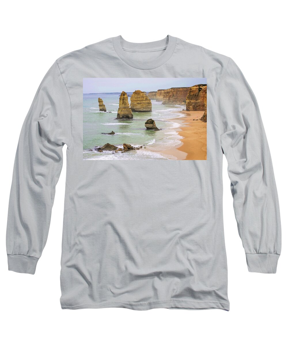 Landscape Long Sleeve T-Shirt featuring the photograph Twelve Apostles - Great Ocean Road by Tony Crehan