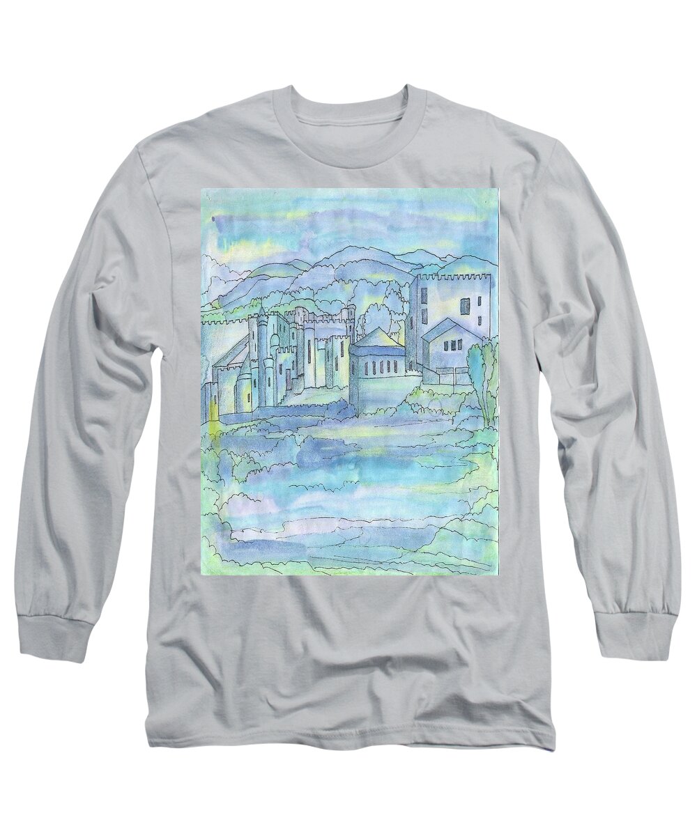 #artforsale #sugarplum #sugarplumtheband #abstractart #abstractartforsale #originalart #originalartforsale Long Sleeve T-Shirt featuring the painting Twilight time by Cynthia Silverman