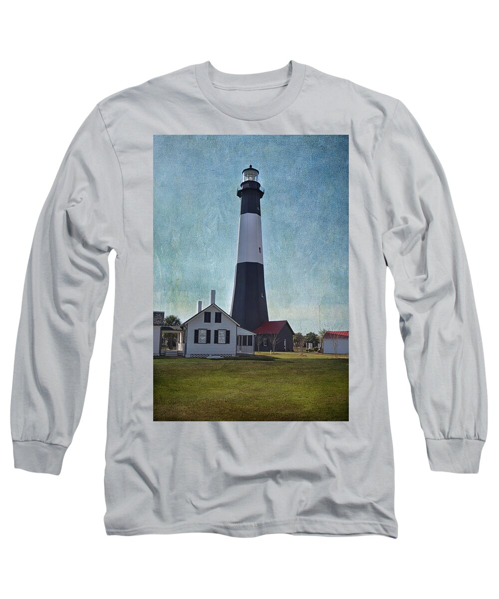 Lighthouse Long Sleeve T-Shirt featuring the photograph Tybee Island Light by Kim Hojnacki