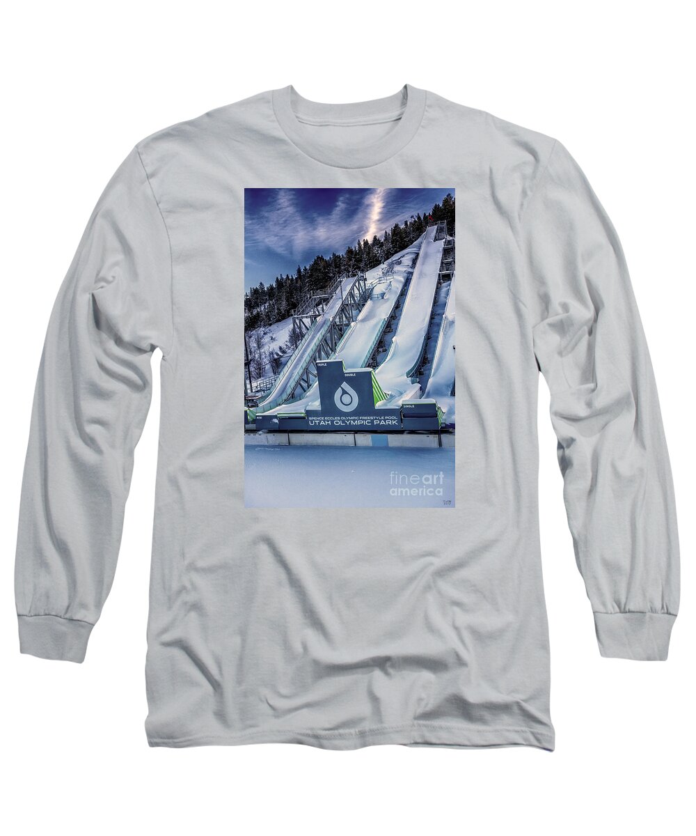 Utah Long Sleeve T-Shirt featuring the photograph Utah Olympic Park by David Millenheft
