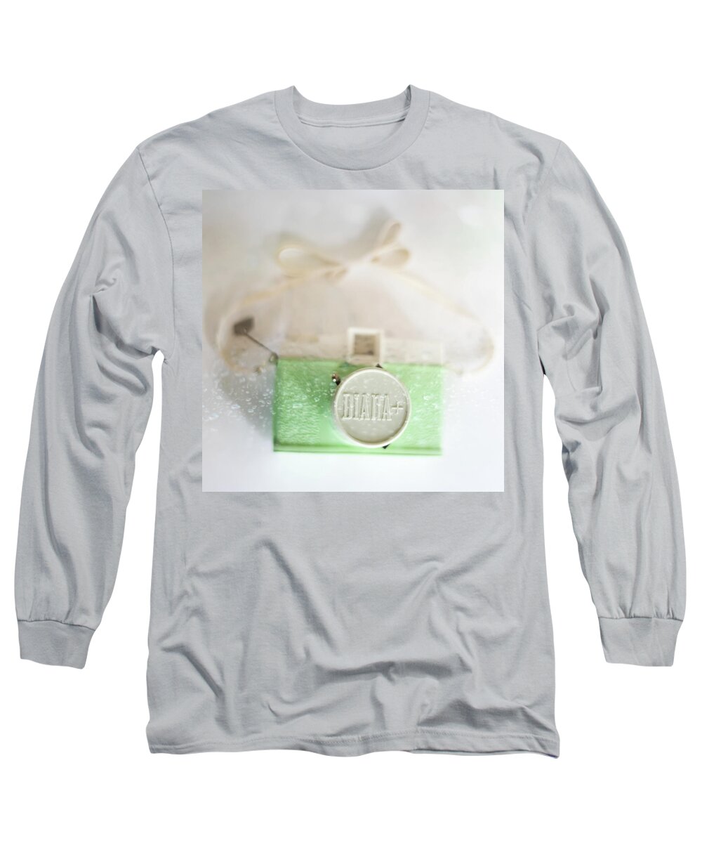 Vintage Camera Fun Splashes Long Sleeve T-Shirt featuring the photograph Vintage Camera Fun Splashes by Terry DeLuco