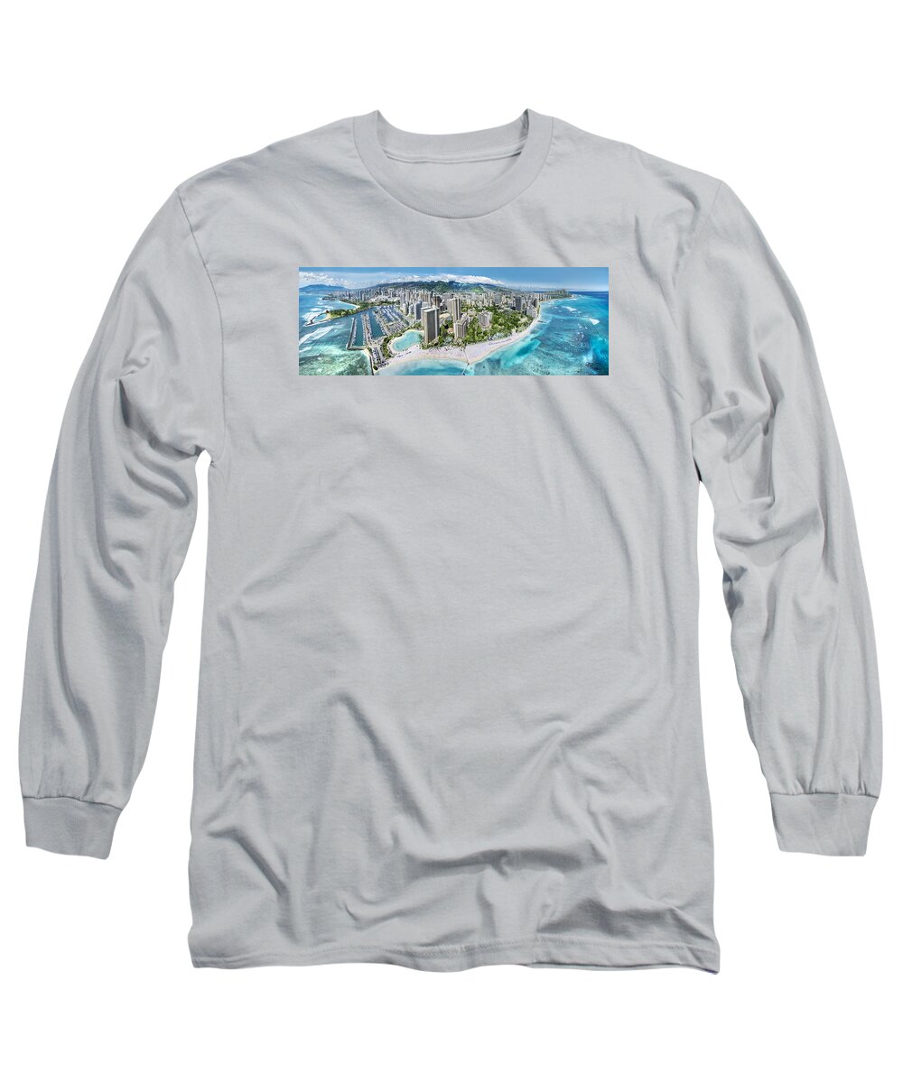 Waikiki Long Sleeve T-Shirt featuring the photograph Waikiki Wonderland by Sean Davey