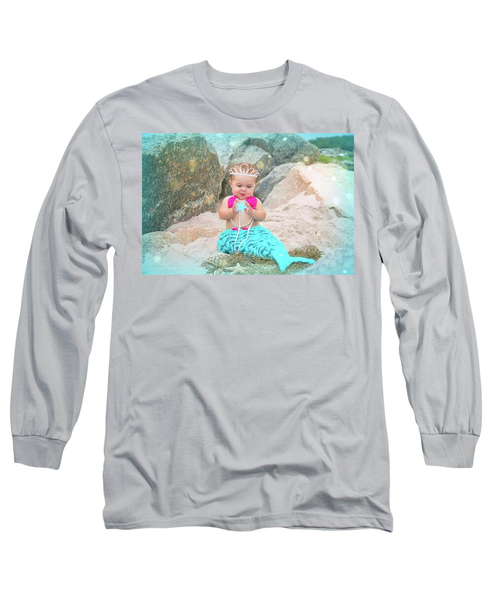 Mermaid Long Sleeve T-Shirt featuring the photograph When You Wish Upon A Star by Cynthia Wolfe
