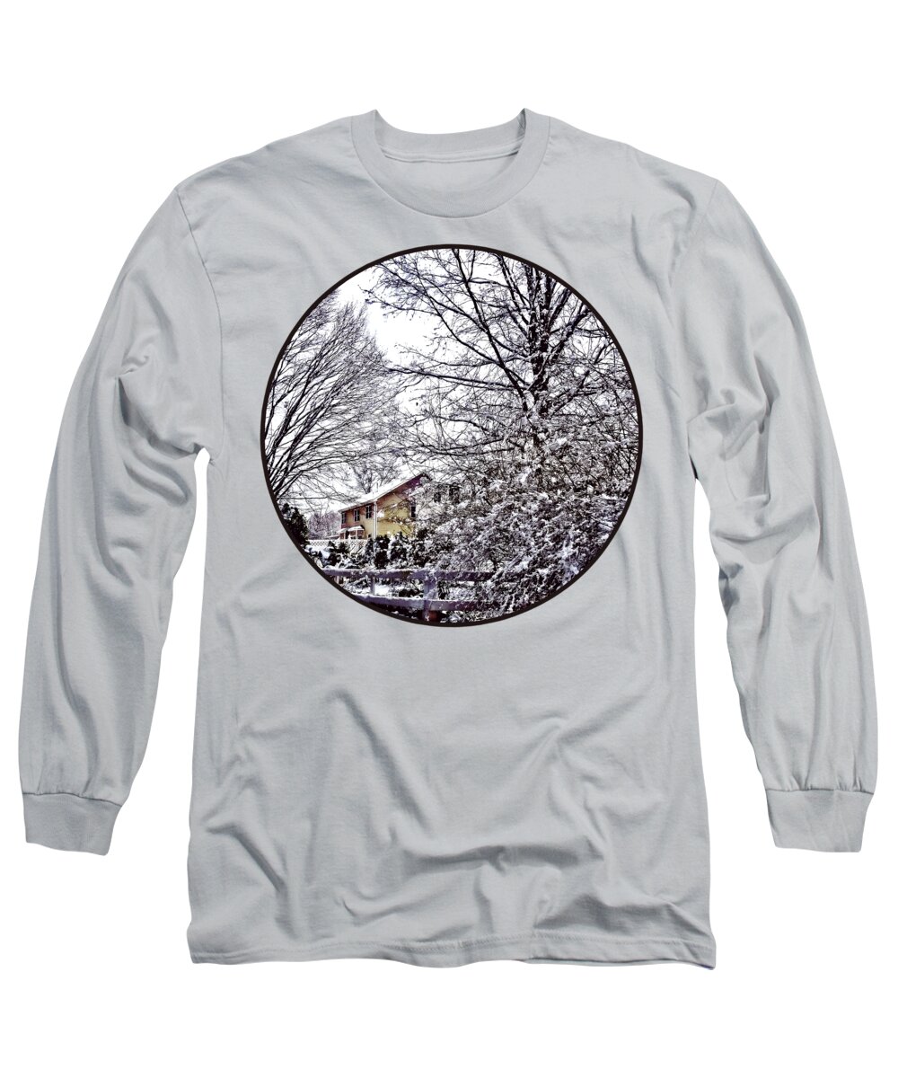 Winter Long Sleeve T-Shirt featuring the photograph Winter Scene by Susan Savad