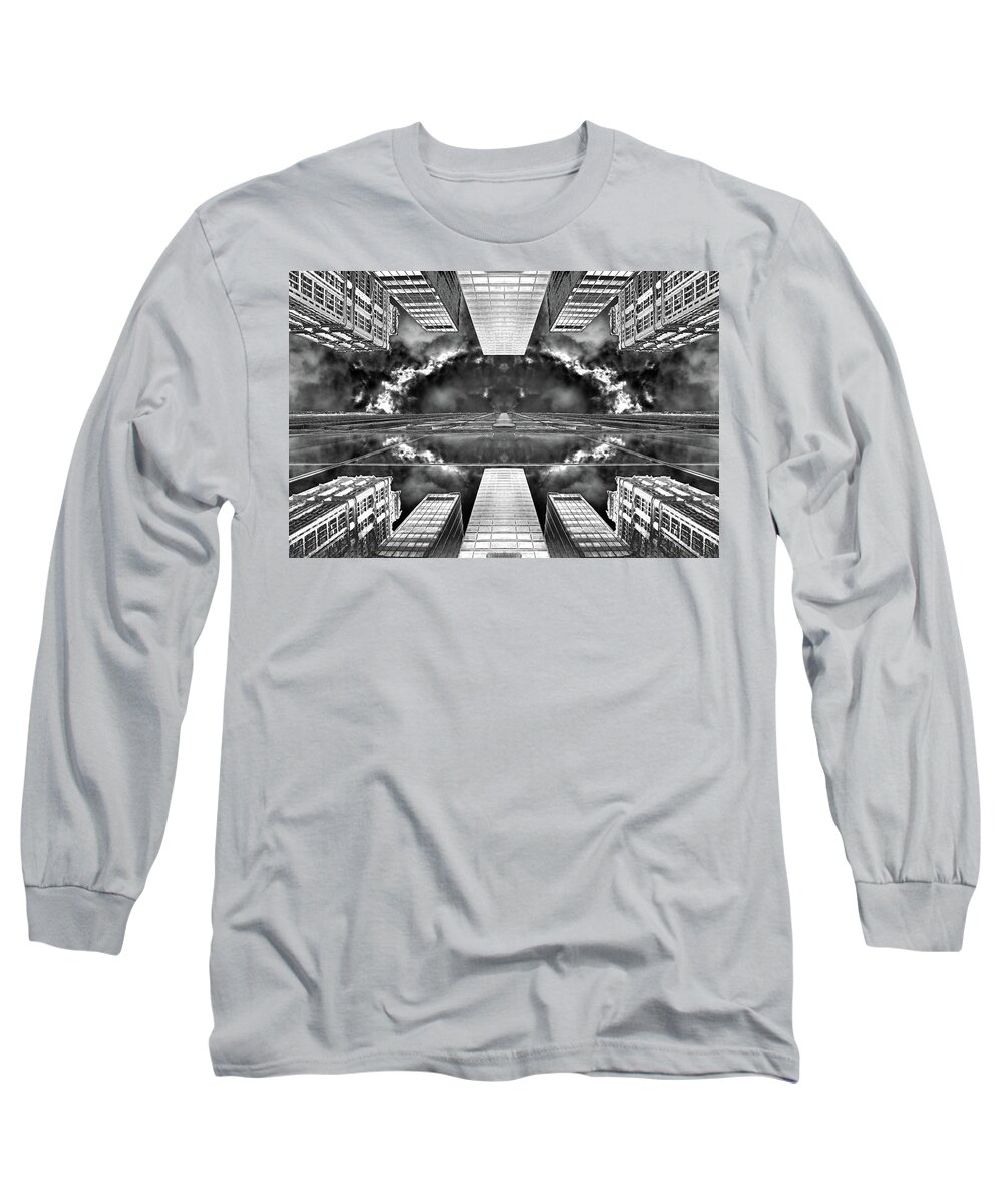 Digital Art Long Sleeve T-Shirt featuring the photograph Urban Wormhole by Az Jackson