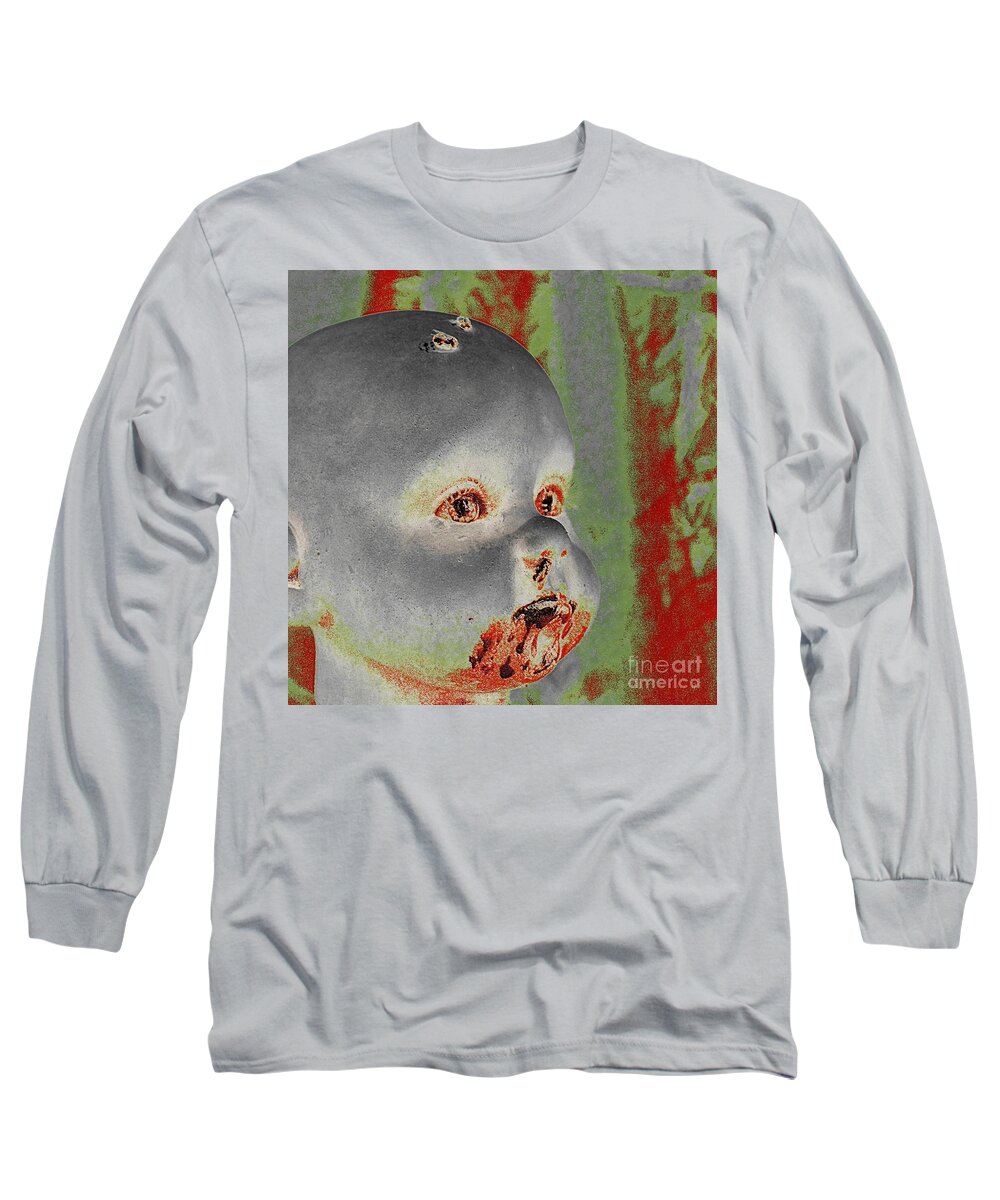 Zombie Long Sleeve T-Shirt featuring the photograph Zombie Baby Two by Beverly Shelby