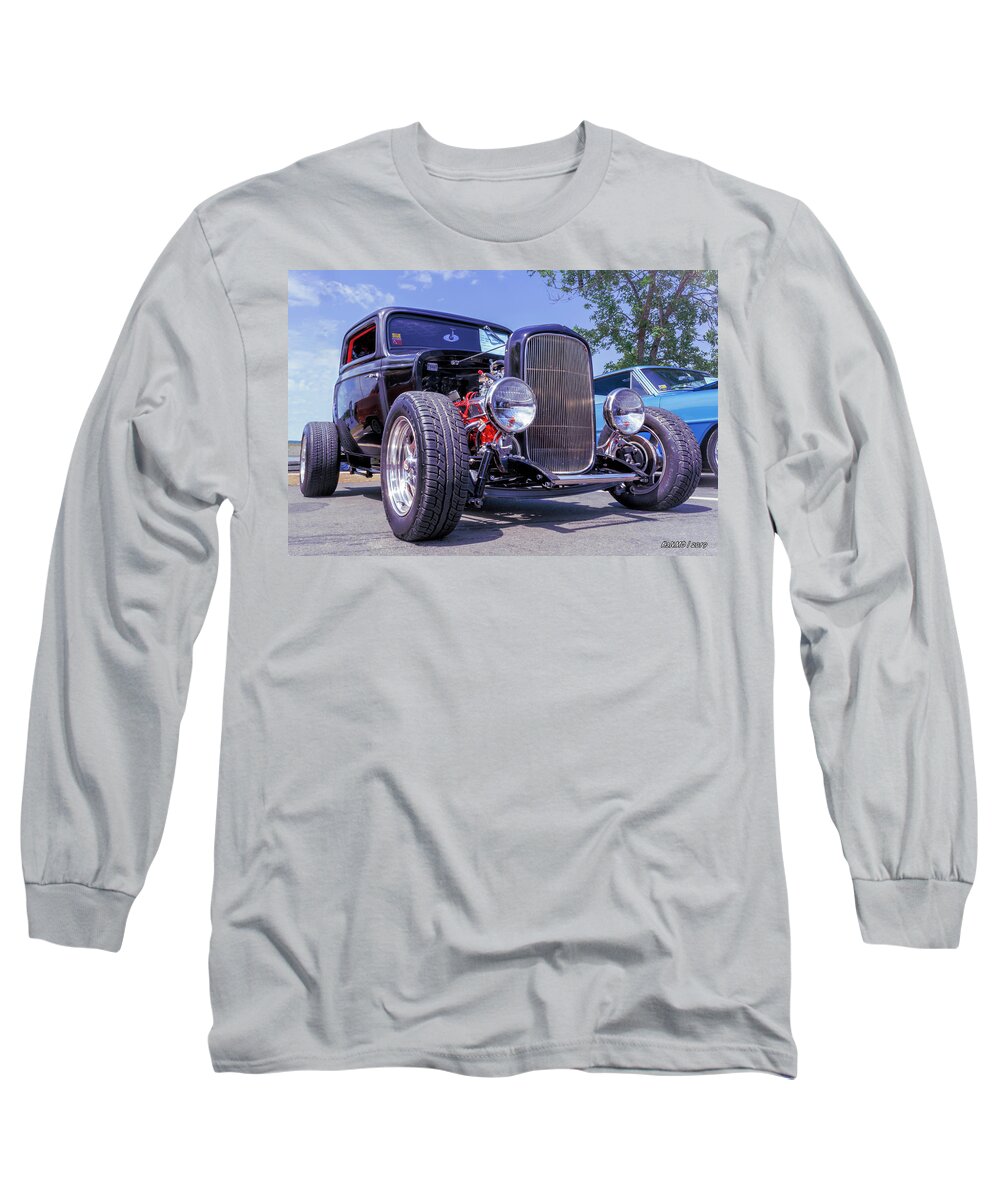 1932 Long Sleeve T-Shirt featuring the photograph 1932 Ford 3 window coupe hot rod by Ken Morris