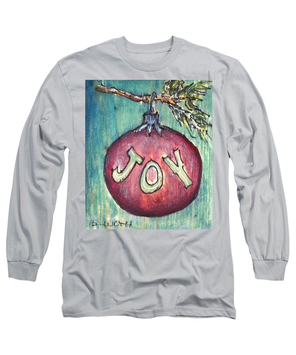  Long Sleeve T-Shirt featuring the painting Ball of Joy by Barbara Wirth