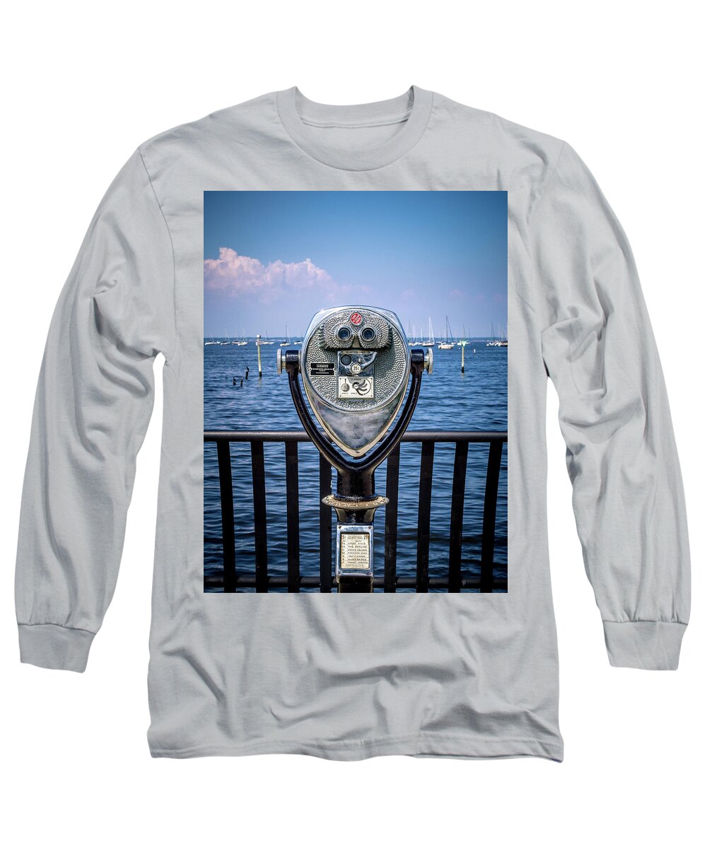 Keyport Long Sleeve T-Shirt featuring the photograph Binocular Viewer by Steve Stanger