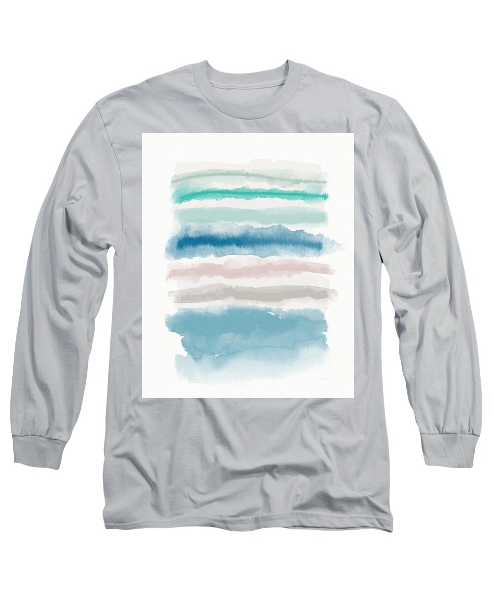 Watercolor Long Sleeve T-Shirt featuring the painting Catalina 2- Art by Linda Woods by Linda Woods