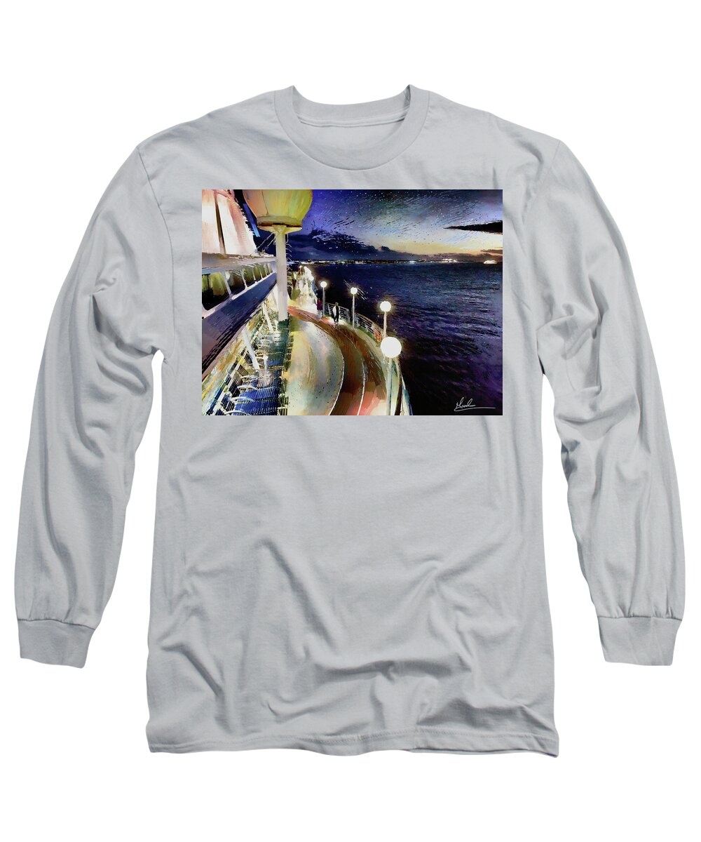 Cruise Long Sleeve T-Shirt featuring the photograph Cruise Starry Wonder by GW Mireles