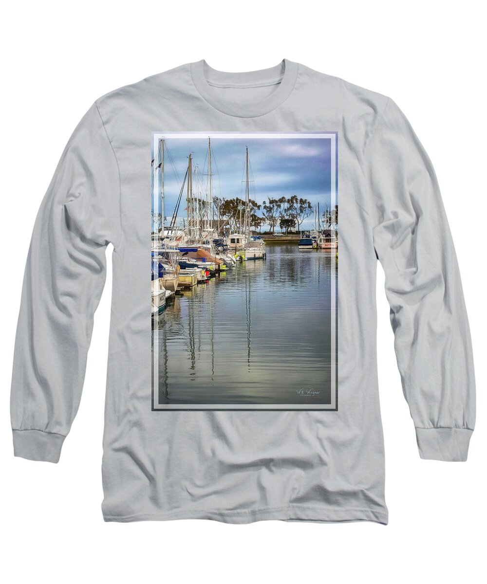 Dana Long Sleeve T-Shirt featuring the photograph Dana Point Marina by Will Wagner