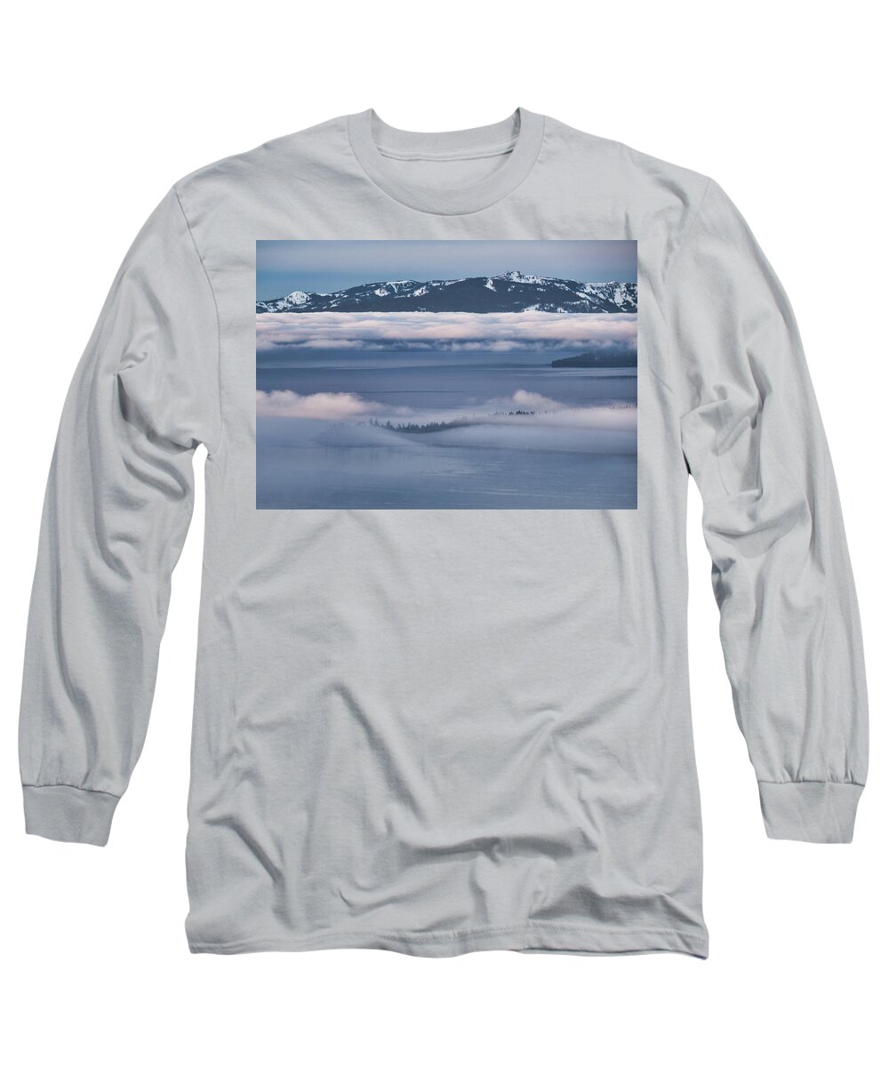 Lake Long Sleeve T-Shirt featuring the photograph Lake Tahoe Inversion by Martin Gollery