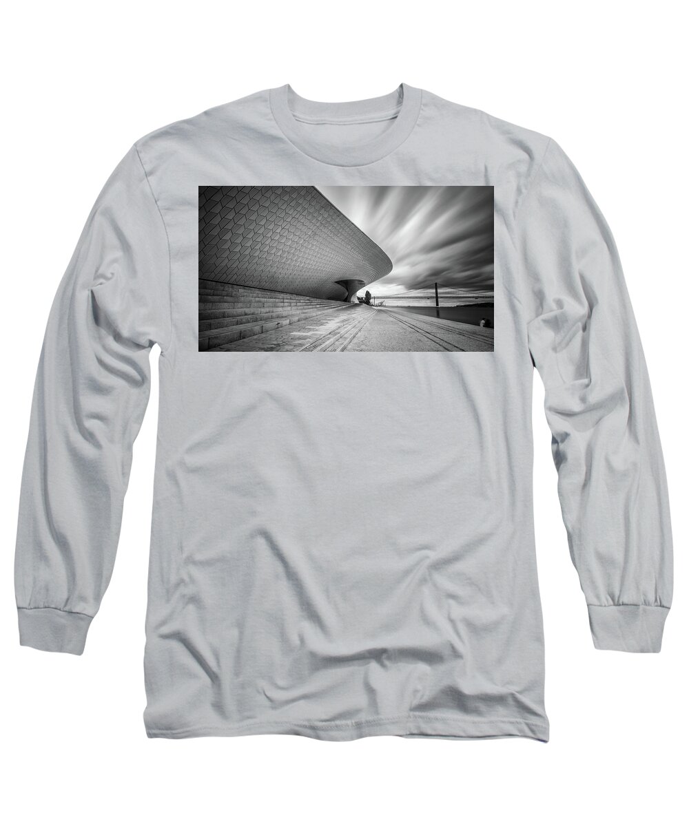 Architecture Long Sleeve T-Shirt featuring the photograph Modern Architectural Details by Michalakis Ppalis