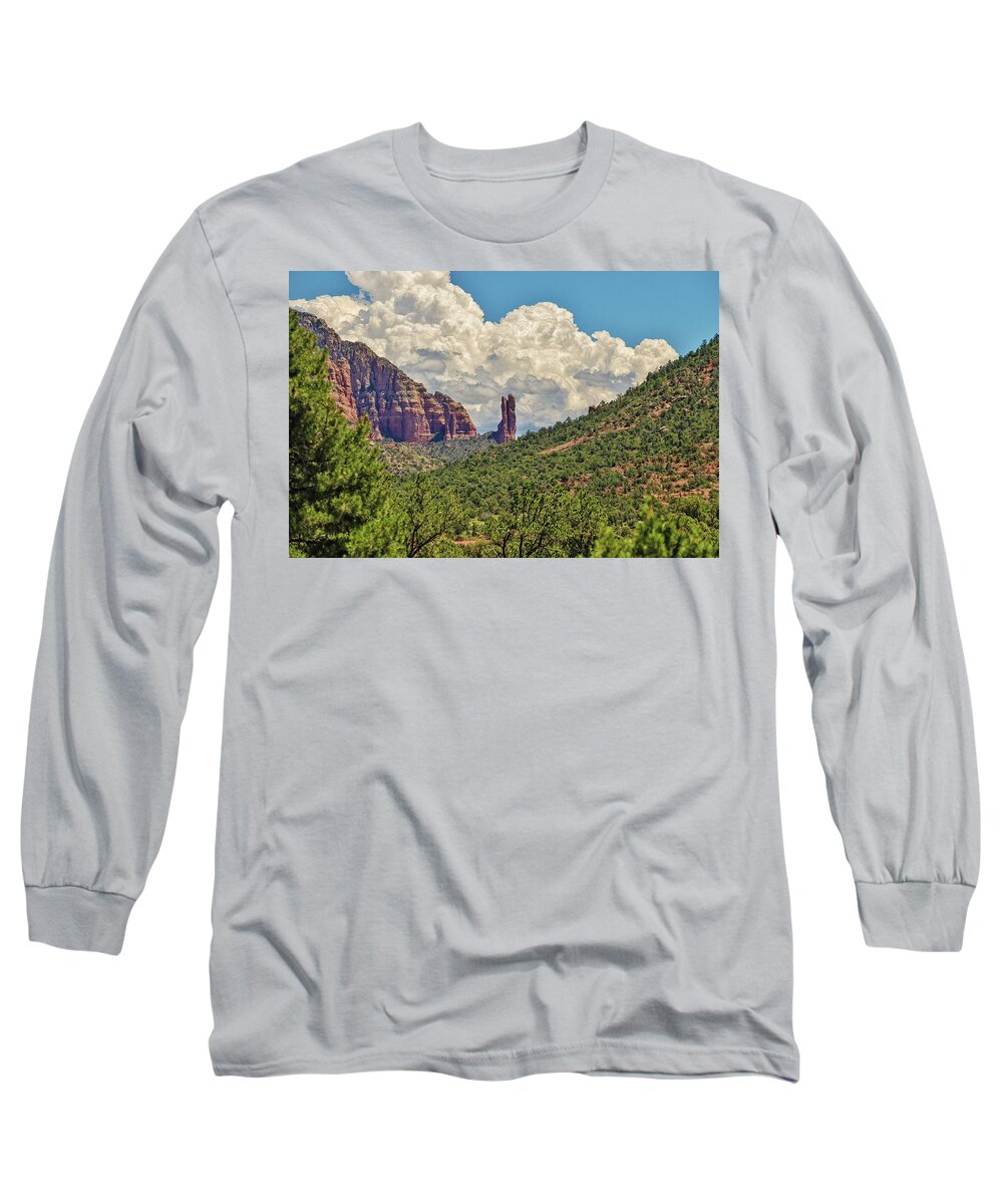 Arizona Long Sleeve T-Shirt featuring the photograph Rabbit Ears Butte by Marisa Geraghty Photography