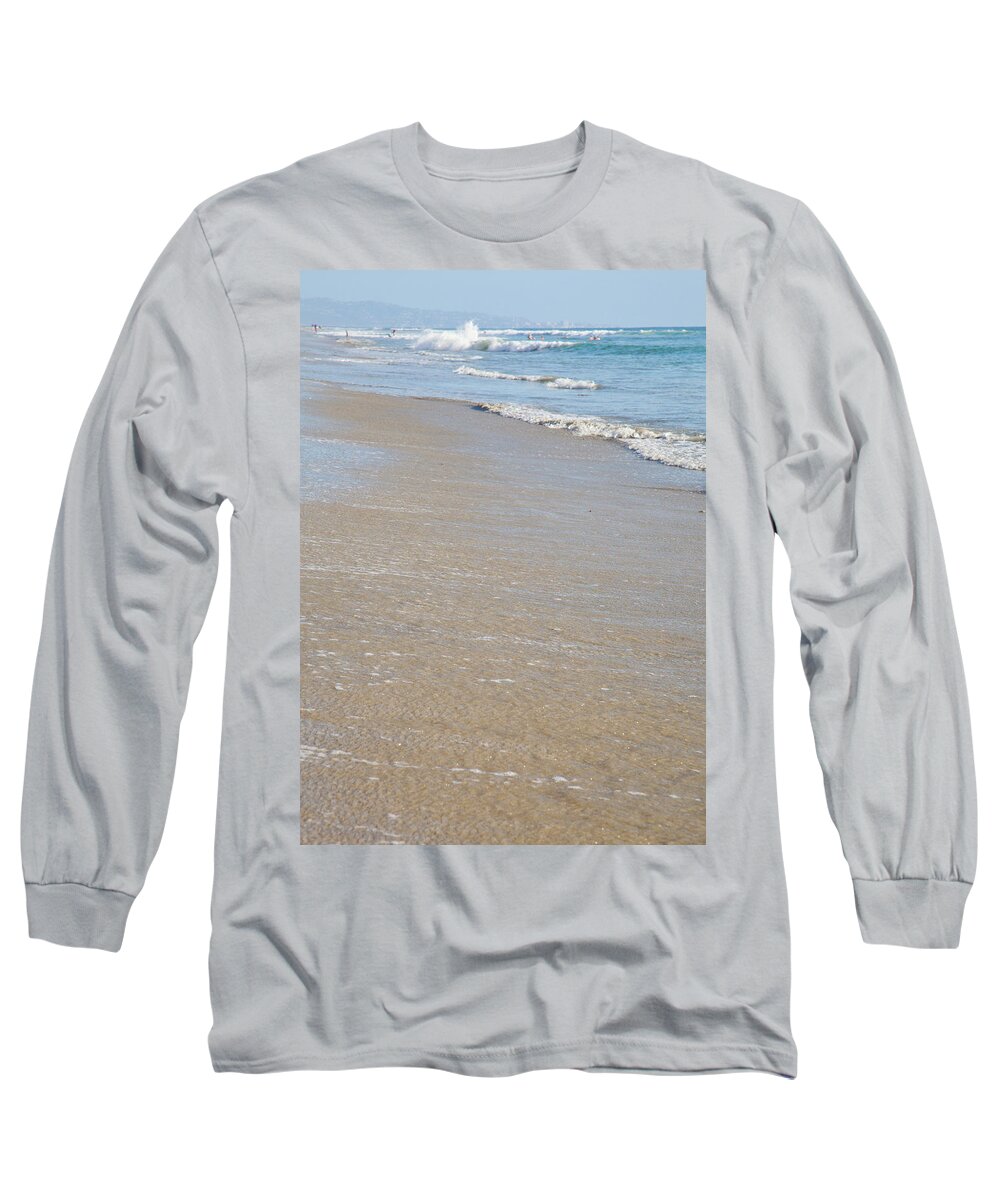 Solana Beach Long Sleeve T-Shirt featuring the photograph Solana Beach Sand Detail by Catherine Walters