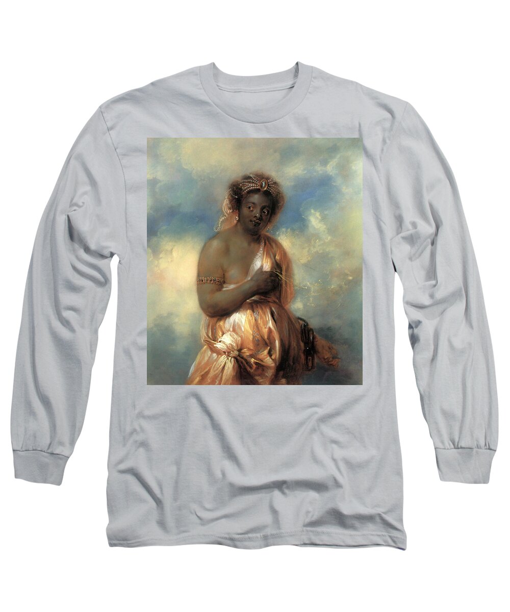 Allegory Of Africa Long Sleeve T-Shirt featuring the painting Allegory of Africa by Jan Boeckhorst