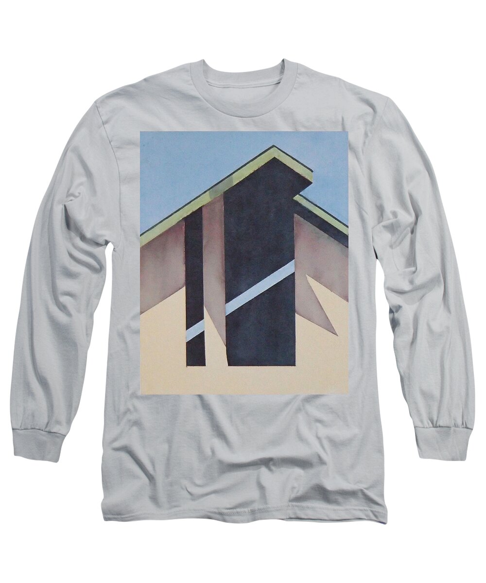 Barn Long Sleeve T-Shirt featuring the painting Nipomo Barn #1 by Philip Fleischer