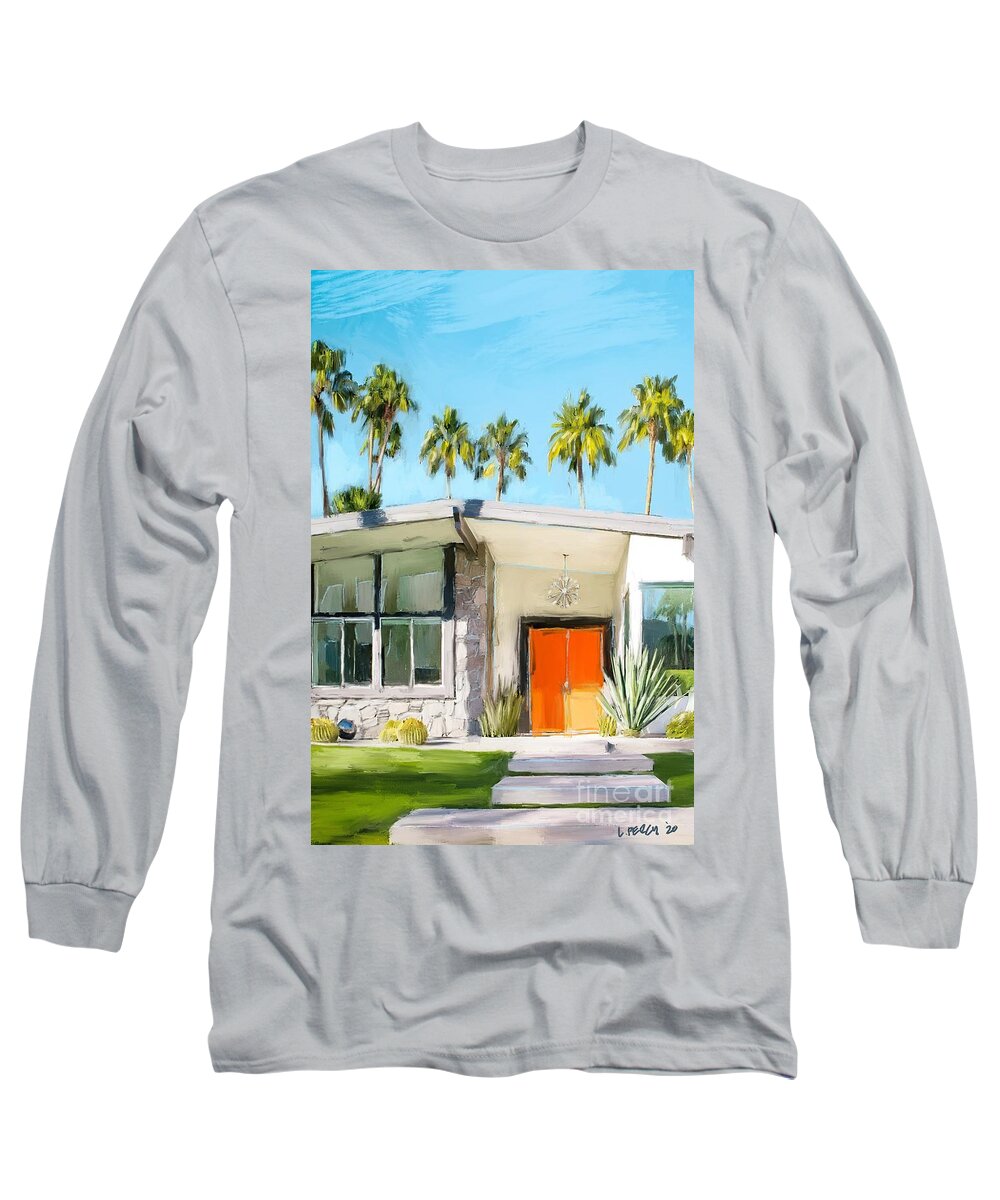 Long Sleeve T-Shirt featuring the painting Portrait #21 by Lee Percy
