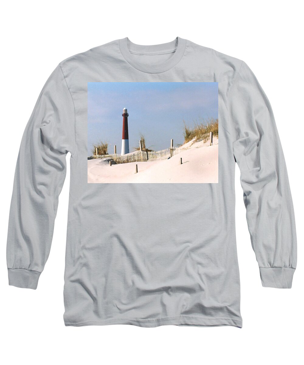 Barnegat Long Sleeve T-Shirt featuring the photograph Barnegat Lighthouse by Steve Karol