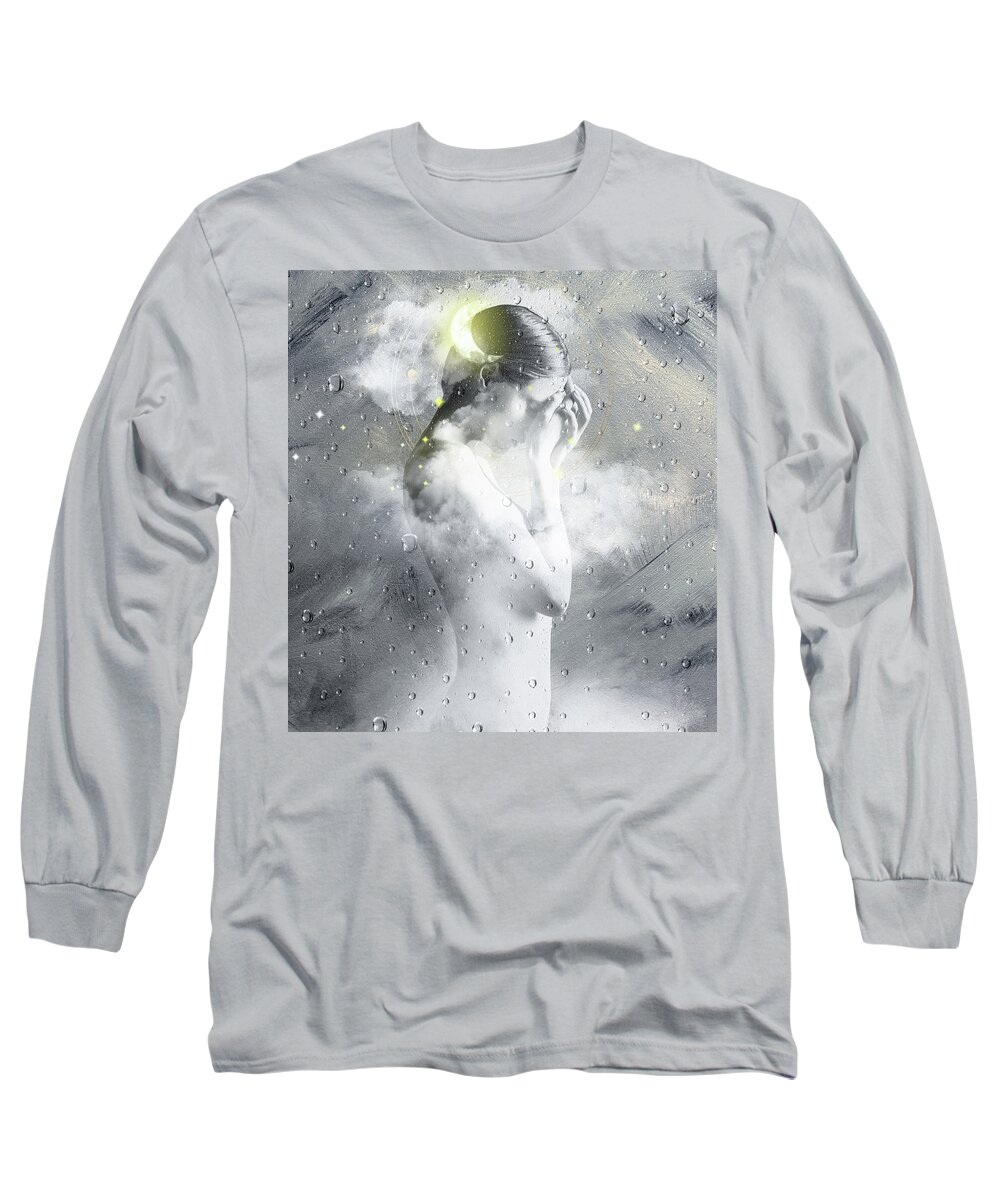 Woman Long Sleeve T-Shirt featuring the digital art Between Heaven and Earth by Claudia McKinney