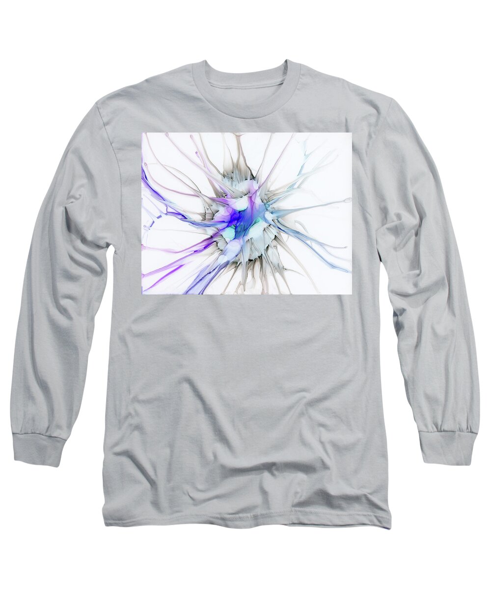 Alcohol Long Sleeve T-Shirt featuring the painting Beyond Control by KC Pollak