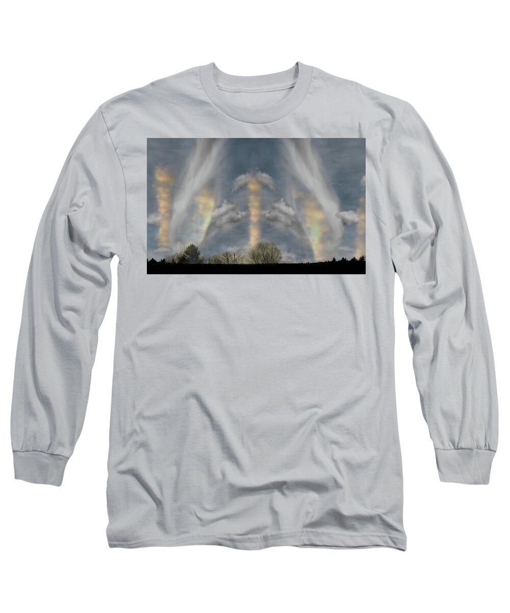 Cloud Long Sleeve T-Shirt featuring the photograph Cloudsweep by Wayne King