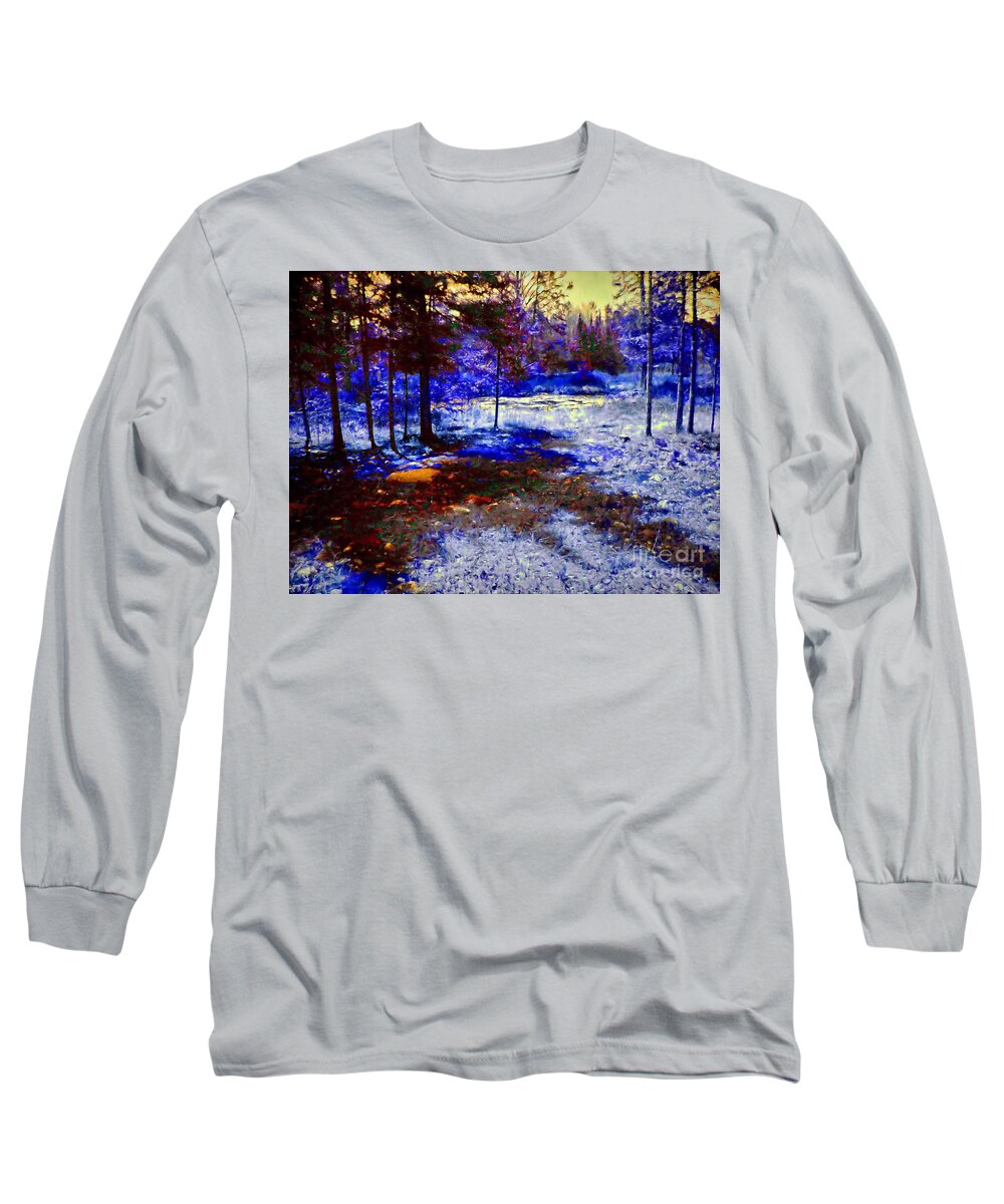  Long Sleeve T-Shirt featuring the photograph Daylight on the Pond by Shirley Moravec