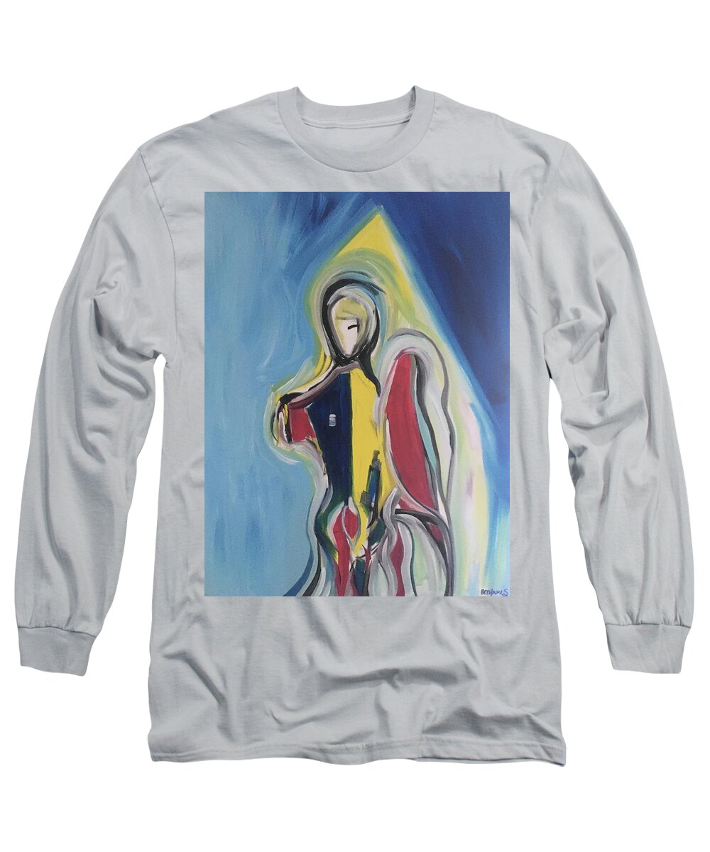  Long Sleeve T-Shirt featuring the painting Homage to Dionysus, II by Peter Bethanis