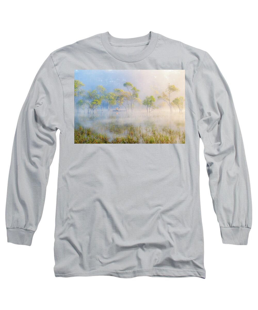 Swamp Long Sleeve T-Shirt featuring the photograph In The Swamp by Khanh Bui Phu