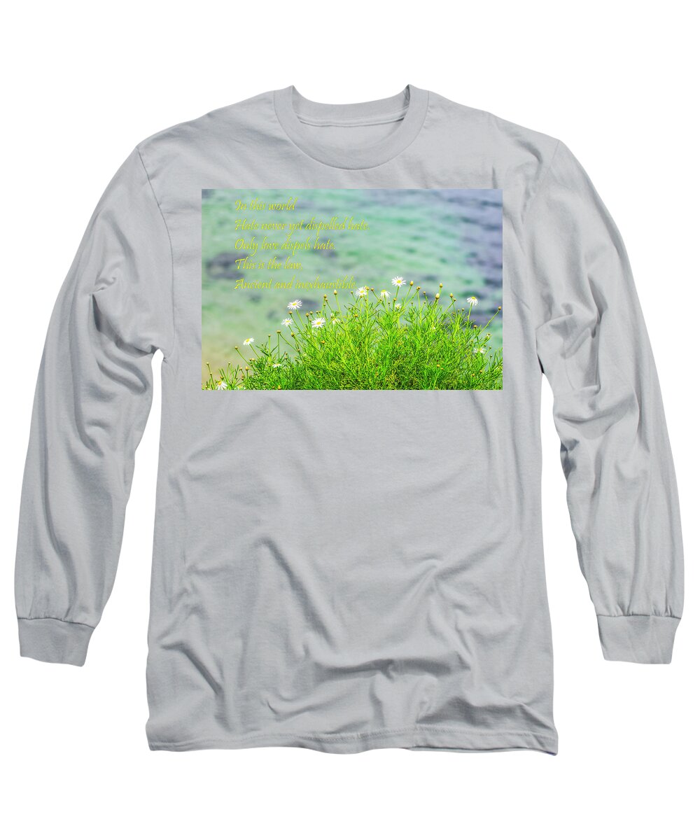 Buddha Long Sleeve T-Shirt featuring the photograph It's Only Love 1 by Joseph S Giacalone