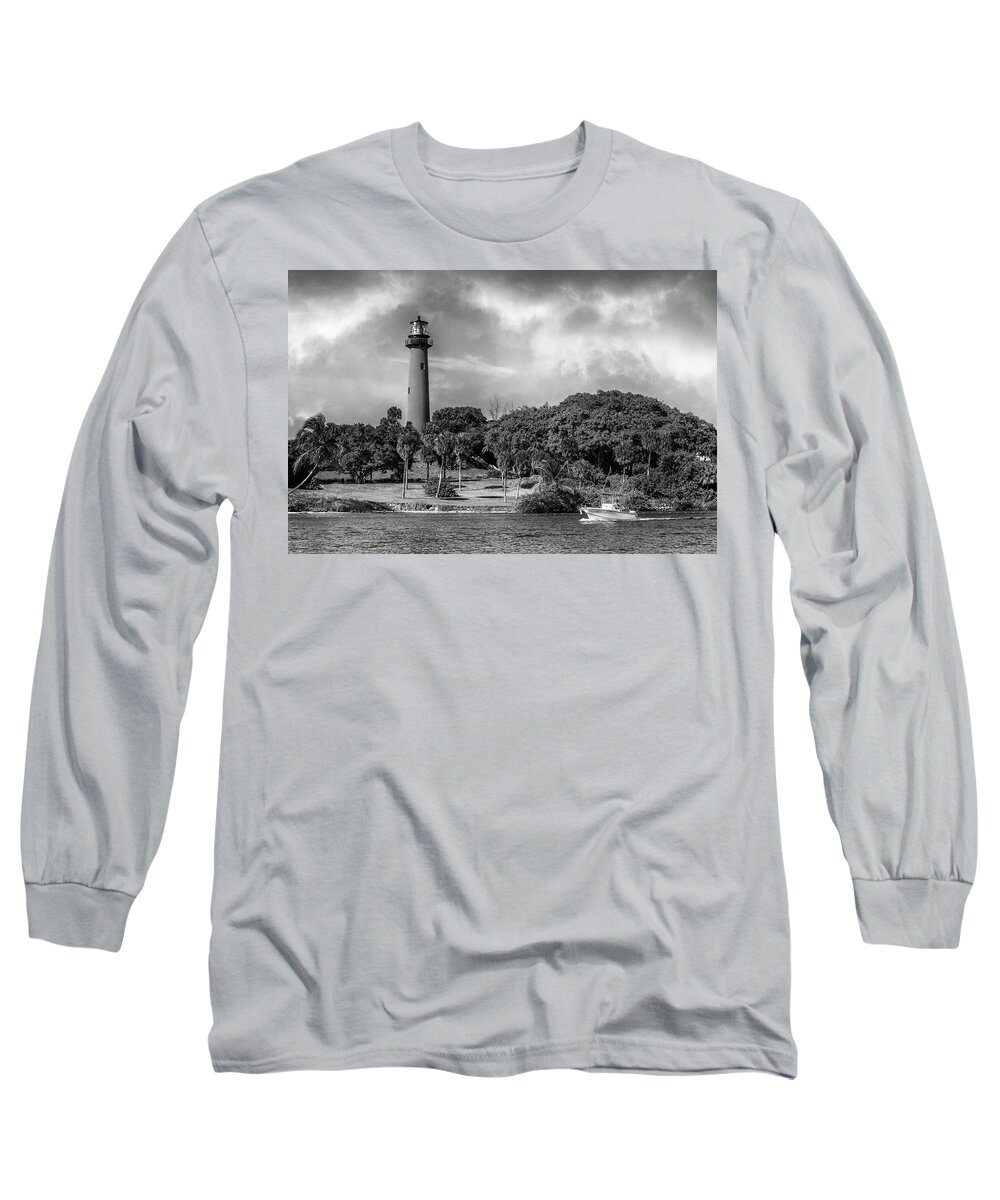 Lighthouses Long Sleeve T-Shirt featuring the photograph Jupiter Lighthouse Old Florida by Laura Fasulo